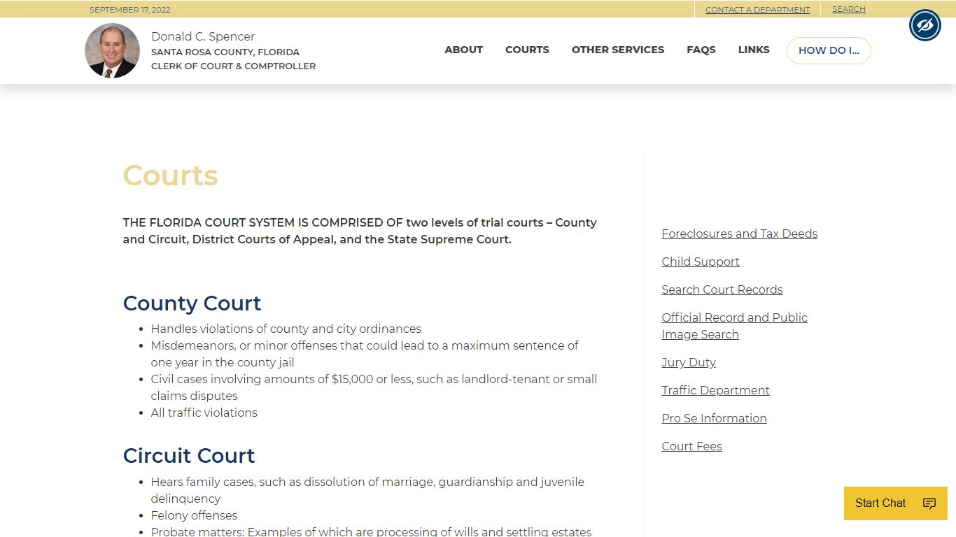 Courts - Santa Rosa County, FL Clerk of Court & Comptroller